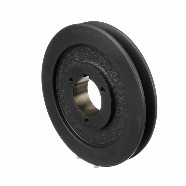 1 Groove Cast Iron Bushed Bore Multiple Sheave, 1TB66